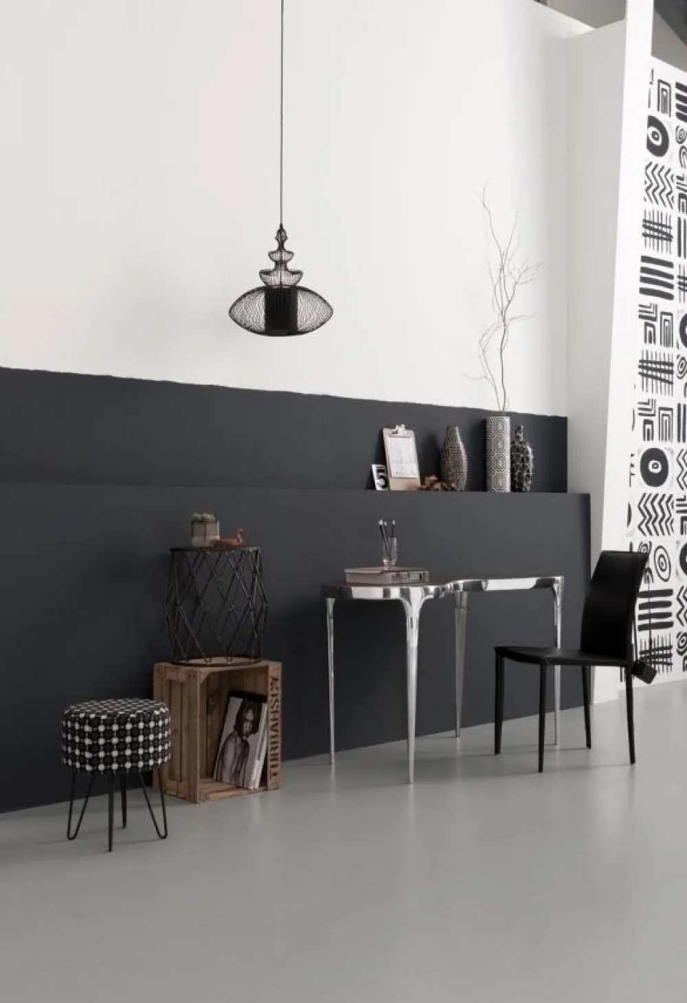 KARE Design Tuolit*Milano Tuoli, Musta