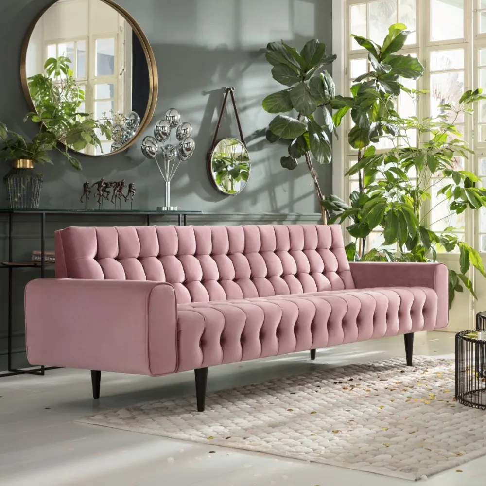 KARE Design Sohvat*Milchbar Mauve Vuodesohva 219cm