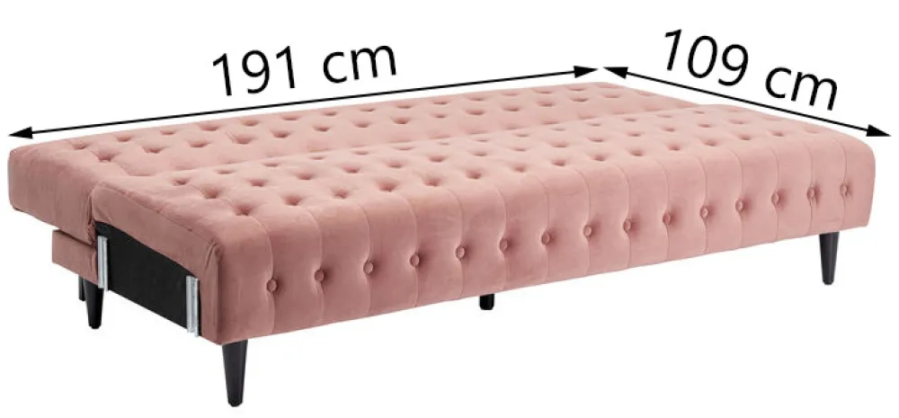 KARE Design Sohvat*Milchbar Mauve Vuodesohva 219cm