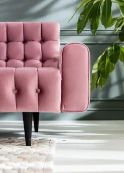 KARE Design Sohvat*Milchbar Sohva 3-istuttava, Samettia, Mauve