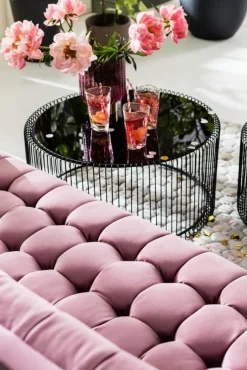 KARE Design Sohvat*Milchbar Sohva 3-istuttava, Samettia, Mauve