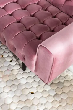 KARE Design Sohvat*Milchbar Sohva 3-istuttava, Samettia, Mauve