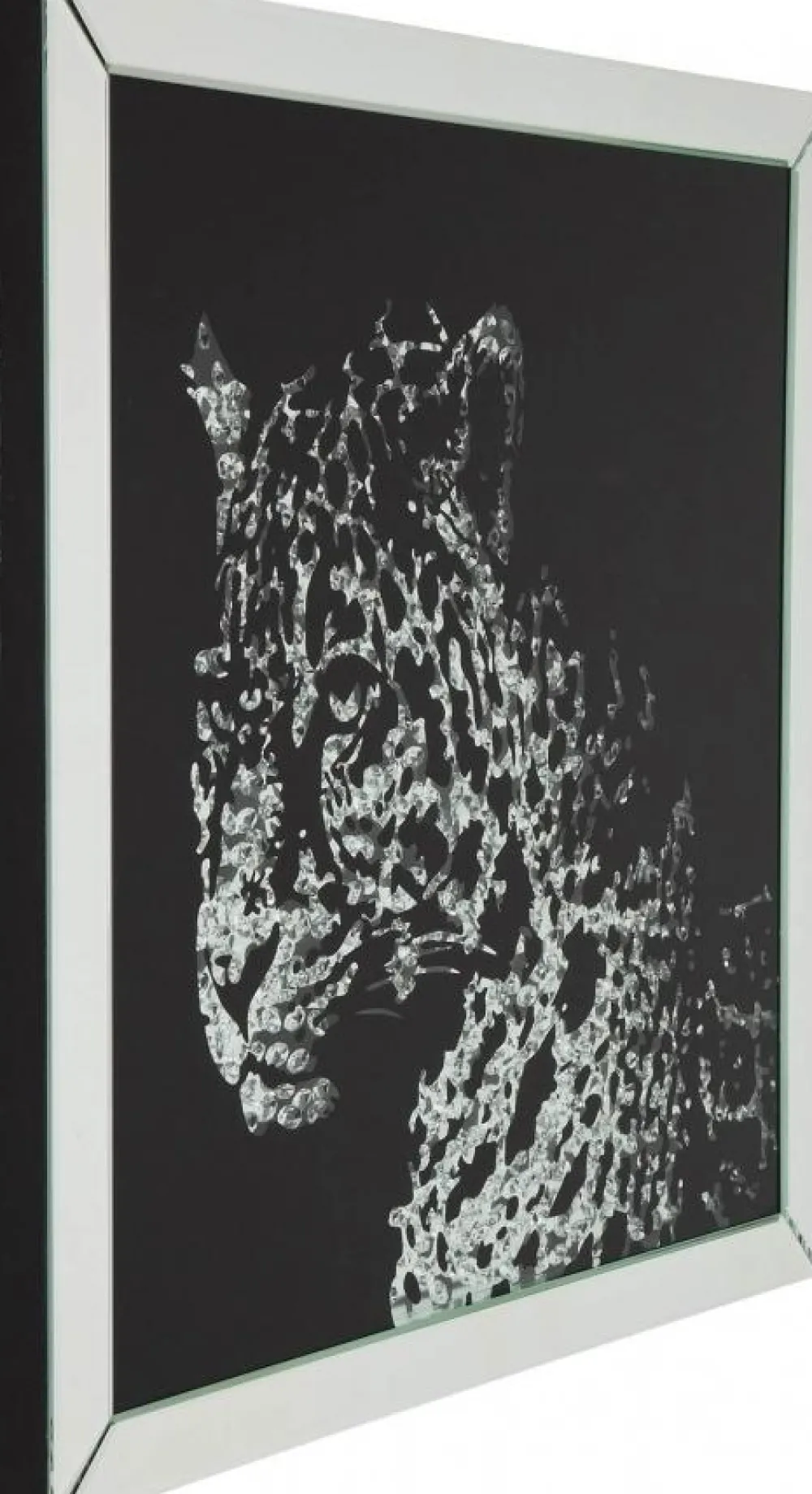 KARE Design Taulut*Mirror Leopard Kehystetty Taulu 80x80cm