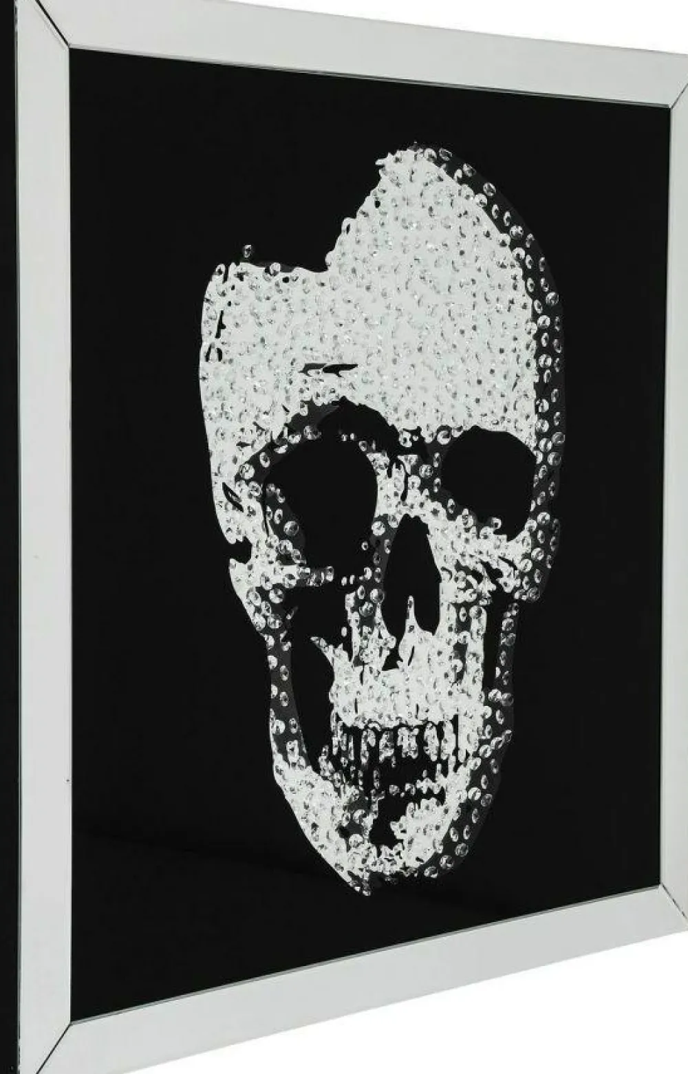 KARE Design Taulut*Mirror Skull Pääkallo Kehystetty Taulu 100x100cm