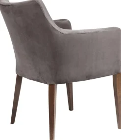 KARE Design Tuolit*Mode Velvet Tuoli Käsinojilla, Harmaa