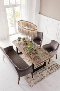 KARE Design Tuolit*Mode Velvet Tuoli Käsinojilla, Harmaa