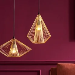 KARE Design Riippuvalaisimet*Modo Wire Riippuvalaisin Kulta