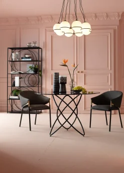 KARE Design Pöydät*Molekular Pöytä, Musta Ø120cm