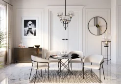 KARE Design Pöydät*Molekular Pöytä, Musta Ø120cm