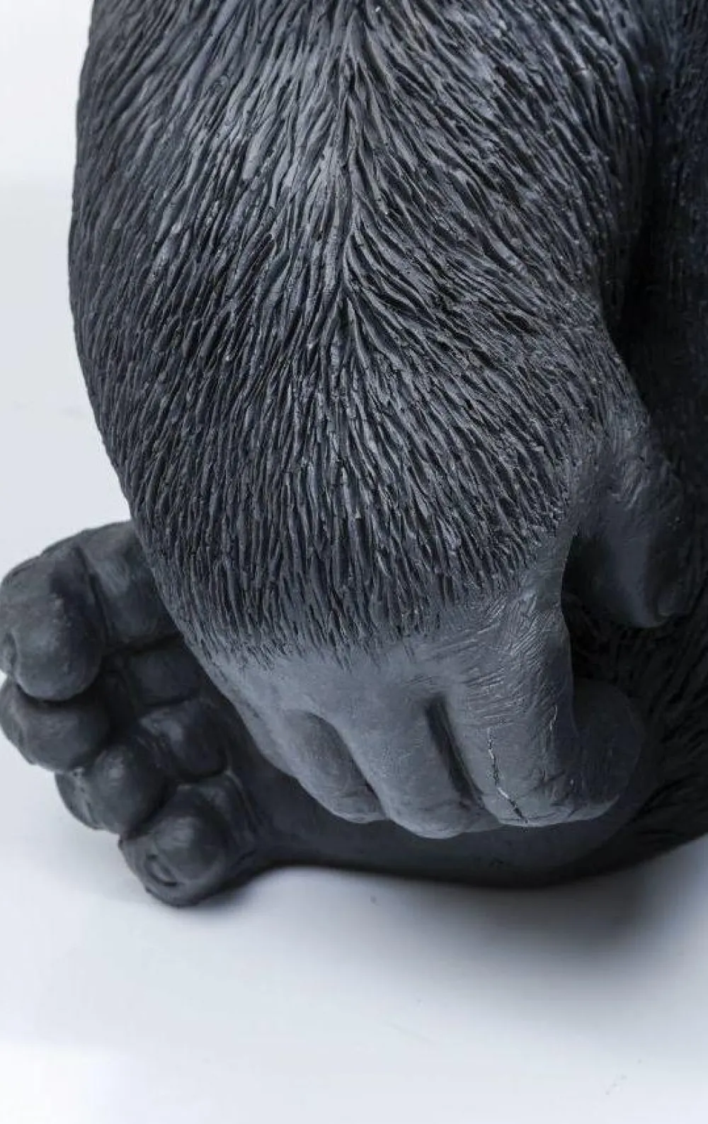 KARE Design Jalalliset Koriste-Esineet*Monkey Gorilla Side XL Gorilla Koriste-esine, Figuuri, Musta 76cm