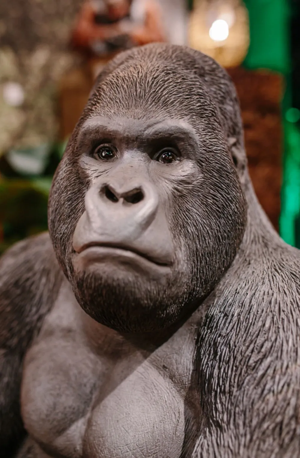 KARE Design Jalalliset Koriste-Esineet*Monkey Gorilla Side XL Gorilla Koriste-esine, Figuuri, Musta 76cm