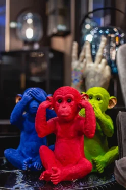 KARE Design Säästölippaat*Monkey Kikazaru Apina Säästölipas, Punainen