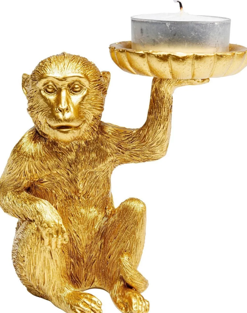 KARE Design Koriste-Esineet|Lyhdyt*Monkey Tealight Holder Apina Tuikku Kynttilänjalka 11cm