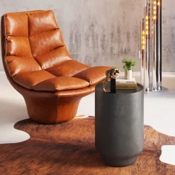 KARE Design Sohvapöydät*Montagna Pyöreä Sivupöytä Musta Ø39cm