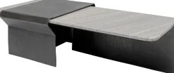 KARE Design Sohvapöydät*Montagna Sohvapöytä Marmoria Ja Metallia 142x70cm
