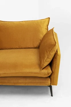 KARE Design Kulmasohvat*Monza Kulmasohva - Samettia, Curry, Vasen 296cm