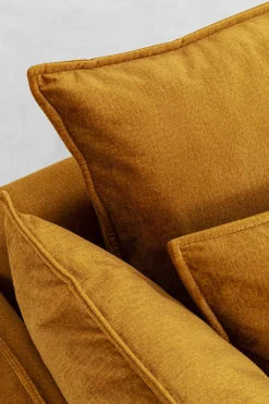 KARE Design Kulmasohvat*Monza Kulmasohva - Samettia, Curry, Vasen 296cm