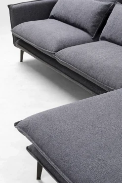 KARE Design Olohuone|Kulmasohvat*Monza Kulmasohva, Harmaa, Oikea 296cm