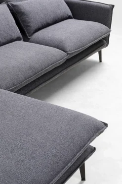 KARE Design Olohuone|Kulmasohvat*Monza Kulmasohva, Harmaa, Vasen 296cm