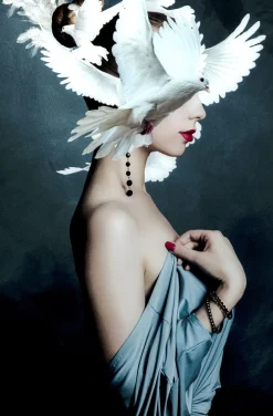 KARE Design Taulut*Mother Of Doves Lasitaulu 80x120cm