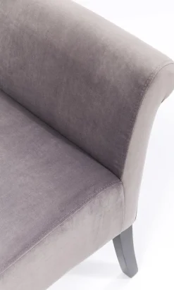 KARE Design Penkit*Motley Velvet Penkki, Hopeanharmaa