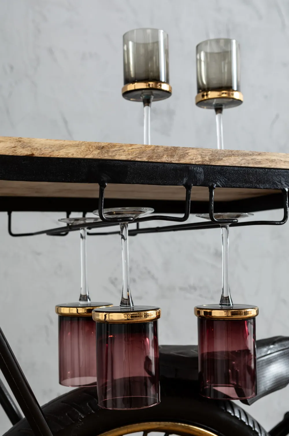 KARE Design Konsolipöydät Ja Sivupöydät|Baarit*Motorbike Black Konsolipöytä, Baaripöytä