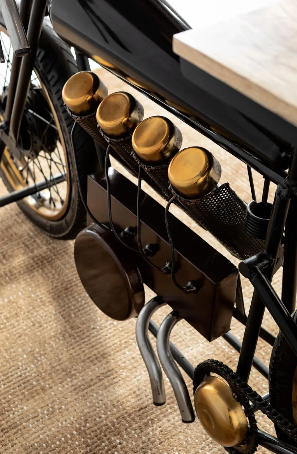 KARE Design Konsolipöydät Ja Sivupöydät|Baarit*Motorbike Black Konsolipöytä, Baaripöytä