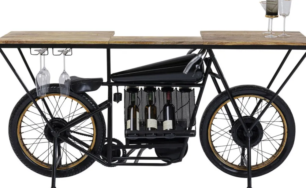 KARE Design Konsolipöydät Ja Sivupöydät|Baarit*Motorbike Black Konsolipöytä, Baaripöytä