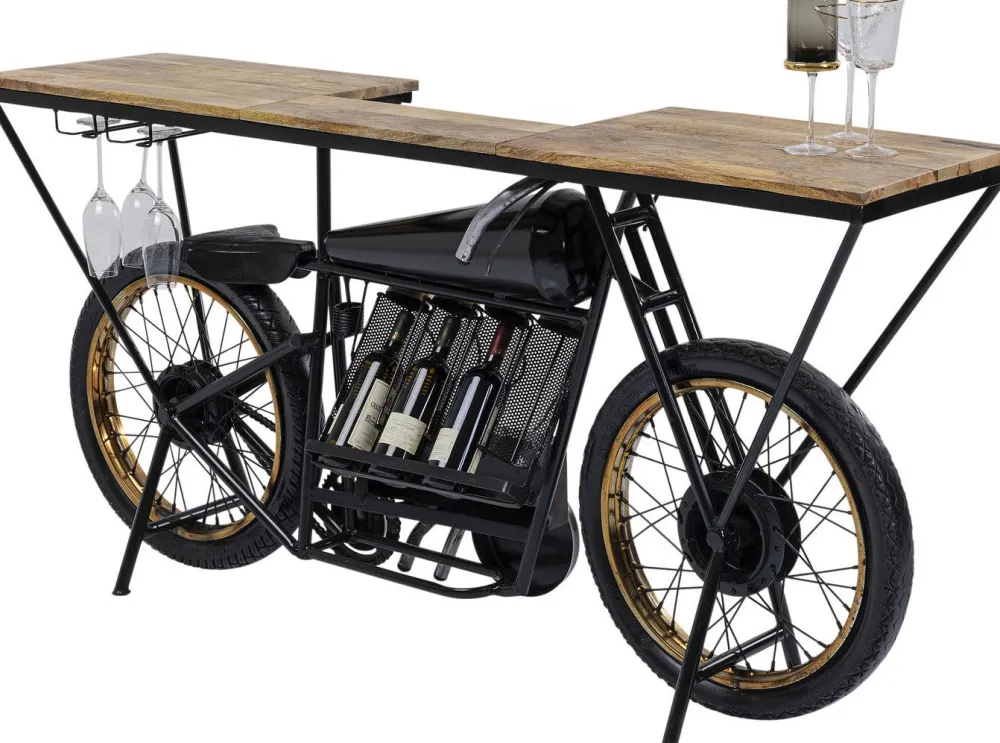 KARE Design Konsolipöydät Ja Sivupöydät|Baarit*Motorbike Black Konsolipöytä, Baaripöytä