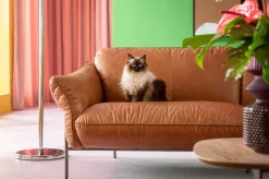 KARE Design Sohvat|Olohuone*Napa Nahkasohva, Ruskea 226cm