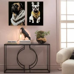 KARE Design Taulut*Noble Dog Koira Lasitaulu 40x60cm