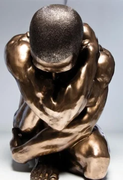 KARE Design Koriste-Esineet*Nude Man Hug Koriste-esine, Patsas, Pronssi 54cm