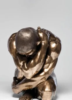 KARE Design Koriste-Esineet*Nude Man Hug Koriste-esine, Patsas, Pronssi 54cm