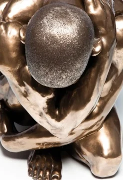 KARE Design Koriste-Esineet*Nude Man Hug Koriste-esine, Patsas, Pronssi 54cm