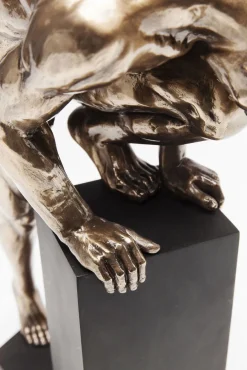 KARE Design Koriste-Esineet*Nude Man Stand Koriste-esine, Figuuri, Pronssi 35cm