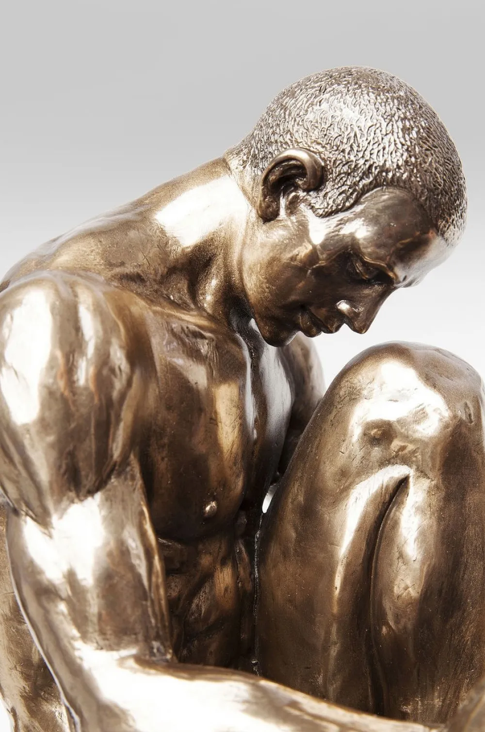 KARE Design Koriste-Esineet*Nude Man Stand Koriste-esine, Figuuri, Pronssi 35cm