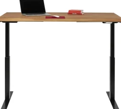 KARE Design Työpöydät*Office Jackie Oak Black Toimistopöytä, Työpöytä 160x80cm