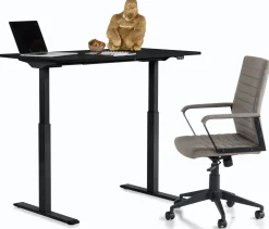 KARE Design Työpöydät*Office Smart Black Black Toimistopöytä, Työpöytä 120x70cm