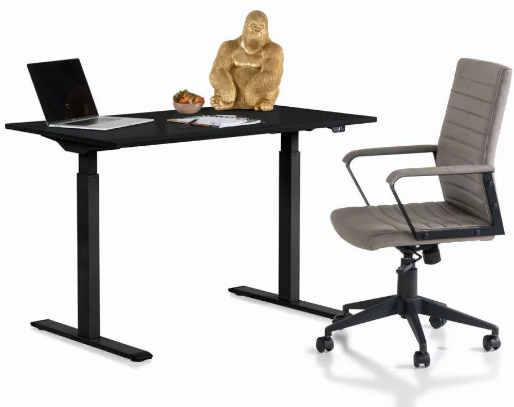 KARE Design Työpöydät*Office Smart Black Black Toimistopöytä, Työpöytä 120x70cm