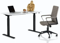 KARE Design Työpöydät*Office Smart Black White Toimistopöytä, Työpöytä 160x80cm