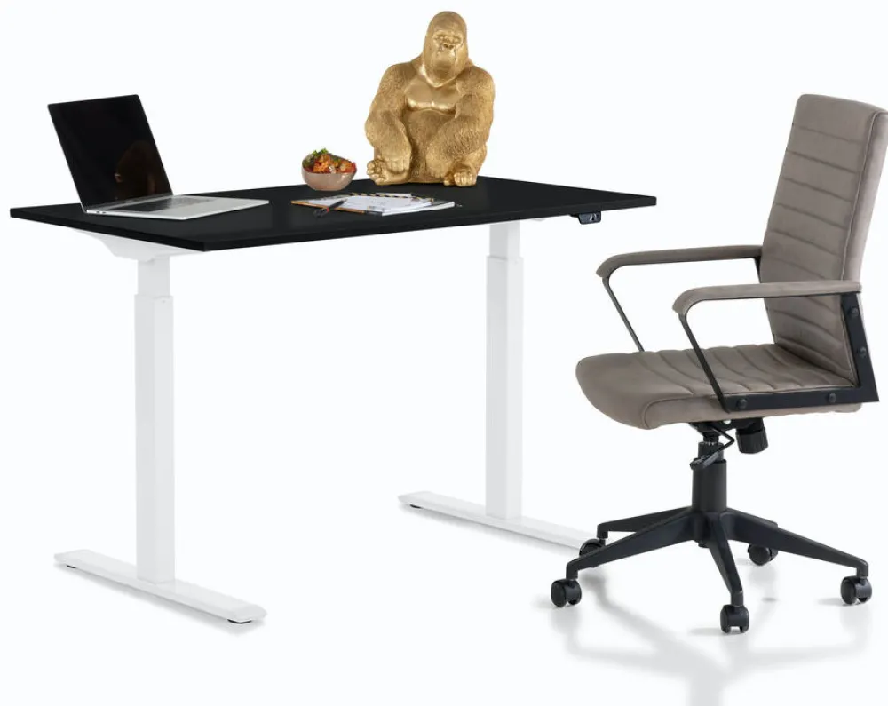 KARE Design Työpöydät*Office Smart White Black Toimistopöytä, Työpöytä 120x70cm