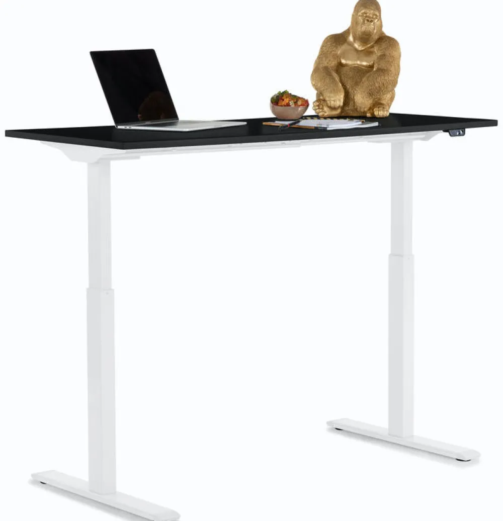 KARE Design Työpöydät*Office Smart White Black Toimistopöytä, Työpöytä 140x70cm