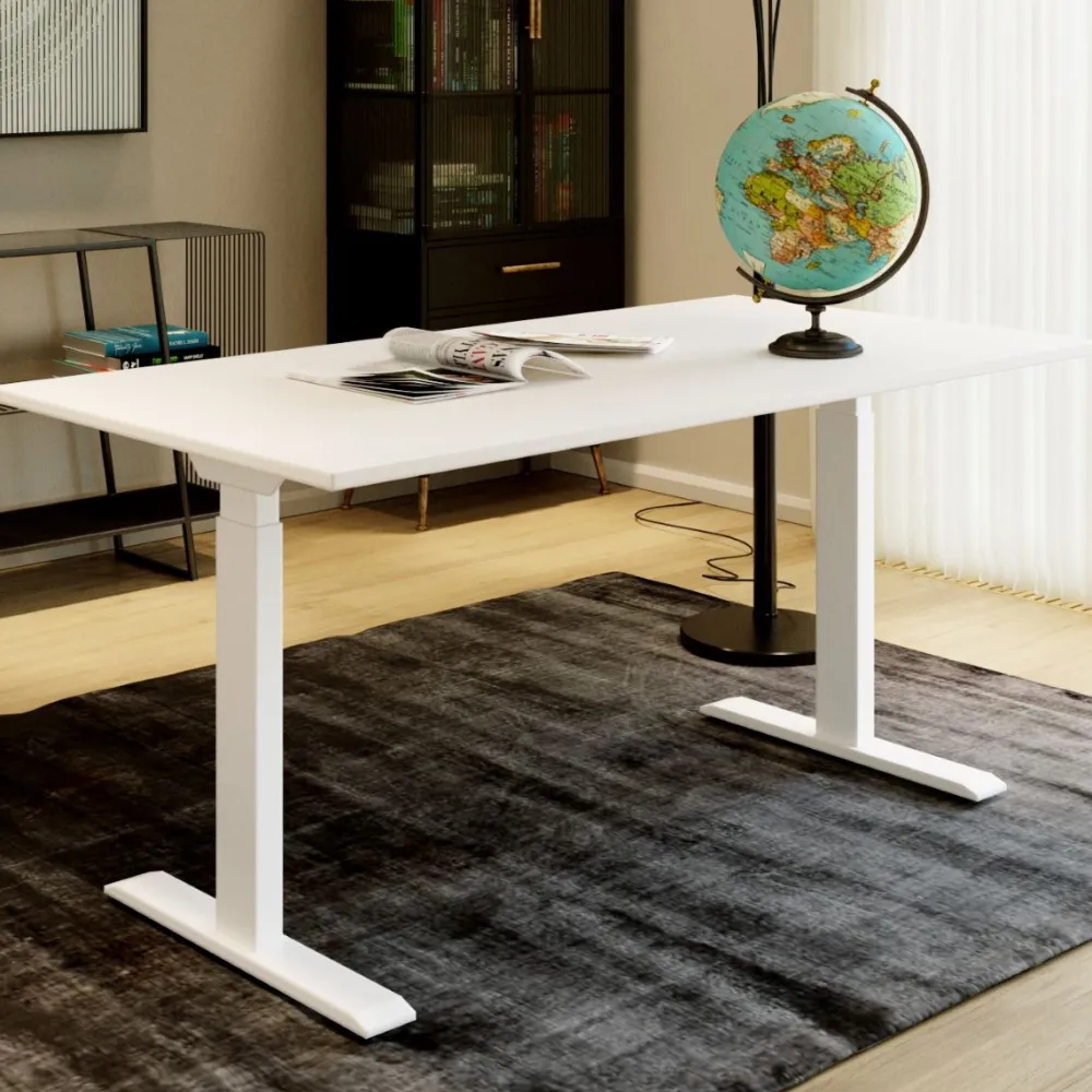 KARE Design Työpöydät*Office White White Toimistopöytä, Työpöytä 160x80cm