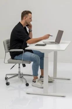 KARE Design Työpöydät*Office White White Toimistopöytä, Työpöytä 160x80cm