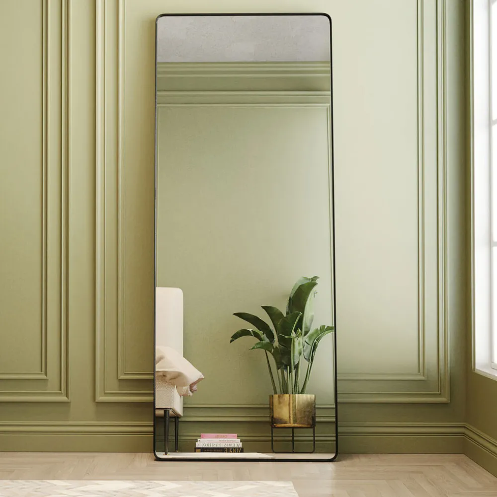 KARE Design Peilit*Ombra Soft Peili, Musta 200x80cm