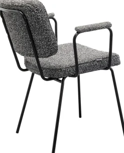 KARE Design Tuolit*Orelie Tuoli Käsinojilla Harmaa