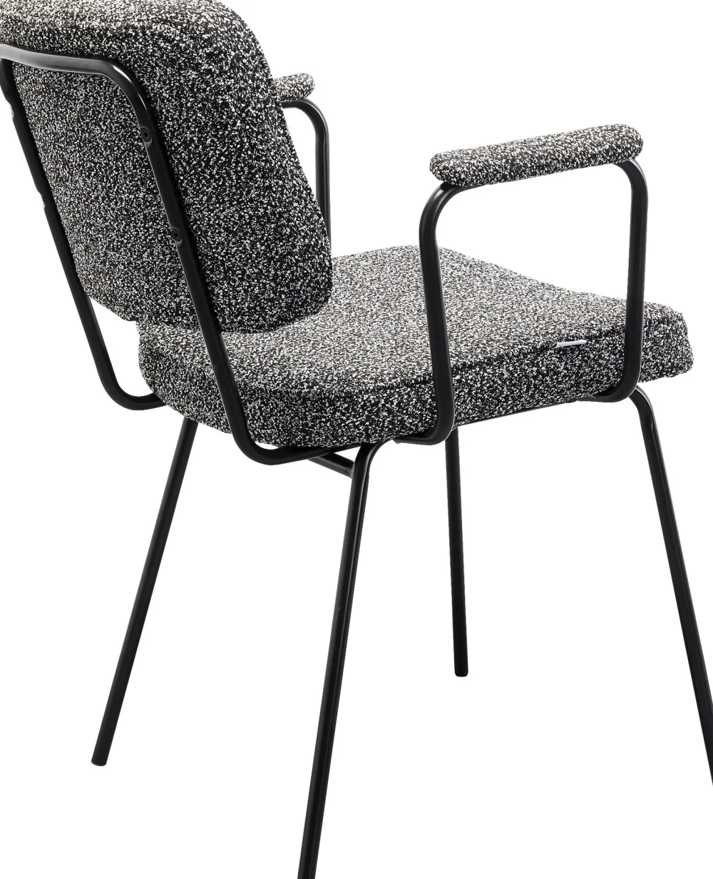 KARE Design Tuolit*Orelie Tuoli Käsinojilla Harmaa