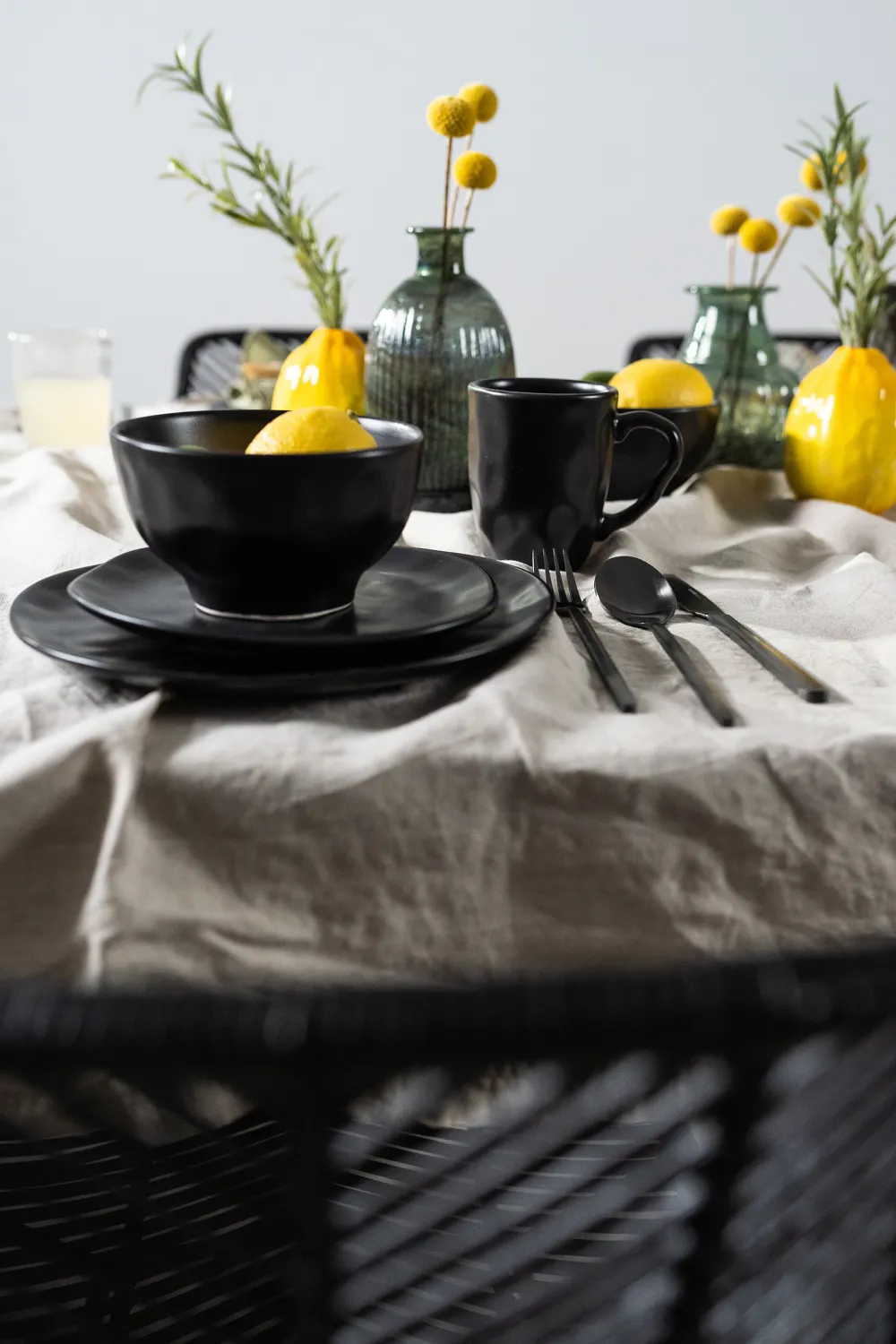 KARE Design Lautaset*Organic Black Lautanen Ø20cm