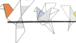 KARE Design Seinänaulakot*Origami Bird Seinänaulakko 114cm