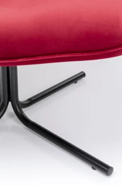 KARE Design Nojatuolit*Oscar Kääntyvä Nojatuoli - Samettia, Punainen